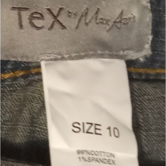 Tex Max Azria Jean 90’s Straight Crop 99% Cotton Mid Rise Dark Black Women 10/33 - Picture 4 of 12
